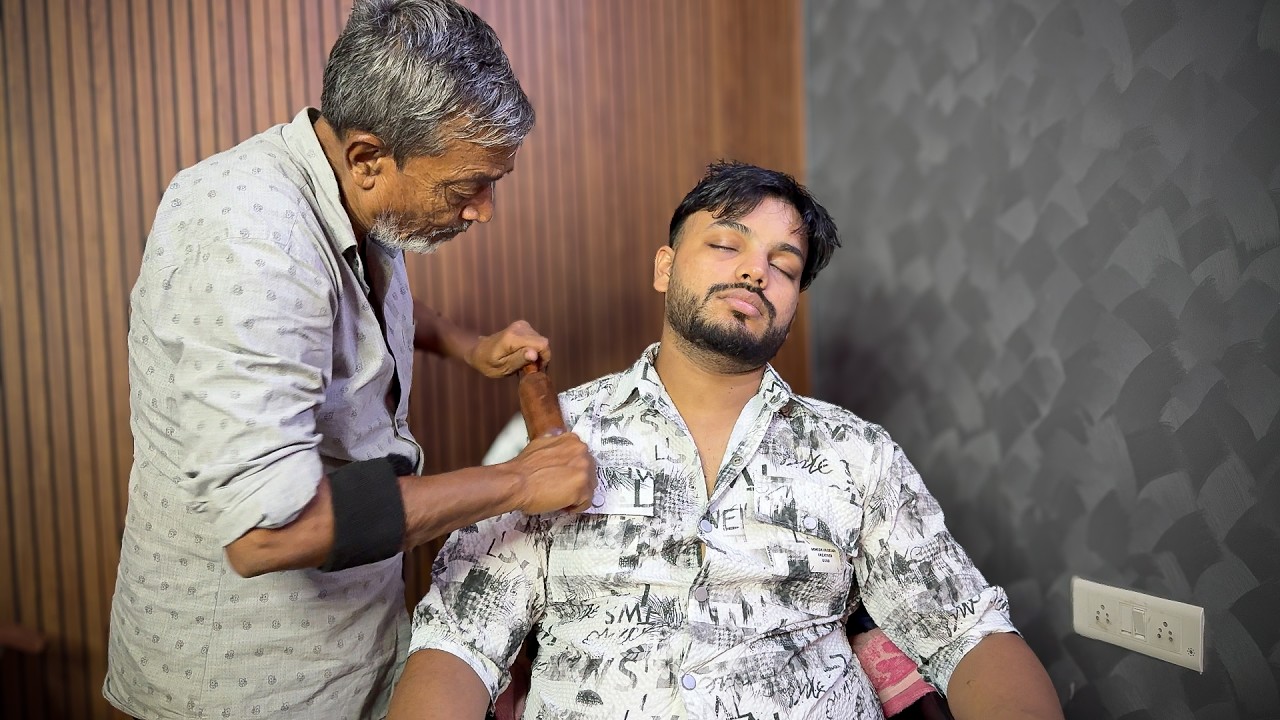 1 Hour Ultimate RELAXING Head Massage | Waris Barber SLEEP Therapy | ASMR Gautam