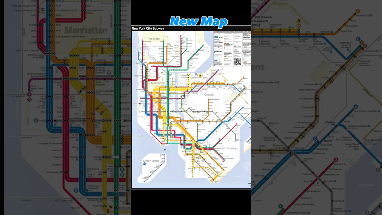 New MTA Map in 45 Years #theoutdoorman #newyorkcity #metro #mta #trains #nyc #subway #newyork #map