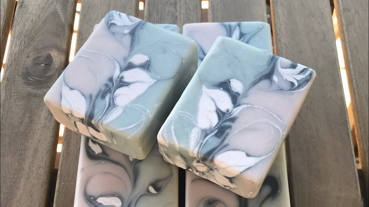 How To Create Two Coloured Soap Using Indigo Powder Infused Oil (ASMR Sounds)