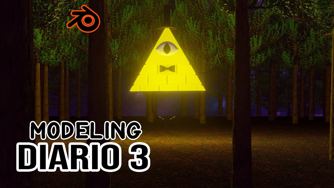 Bill Cipher Modeling Gravity Falls Blender 2 9 - Timelapse