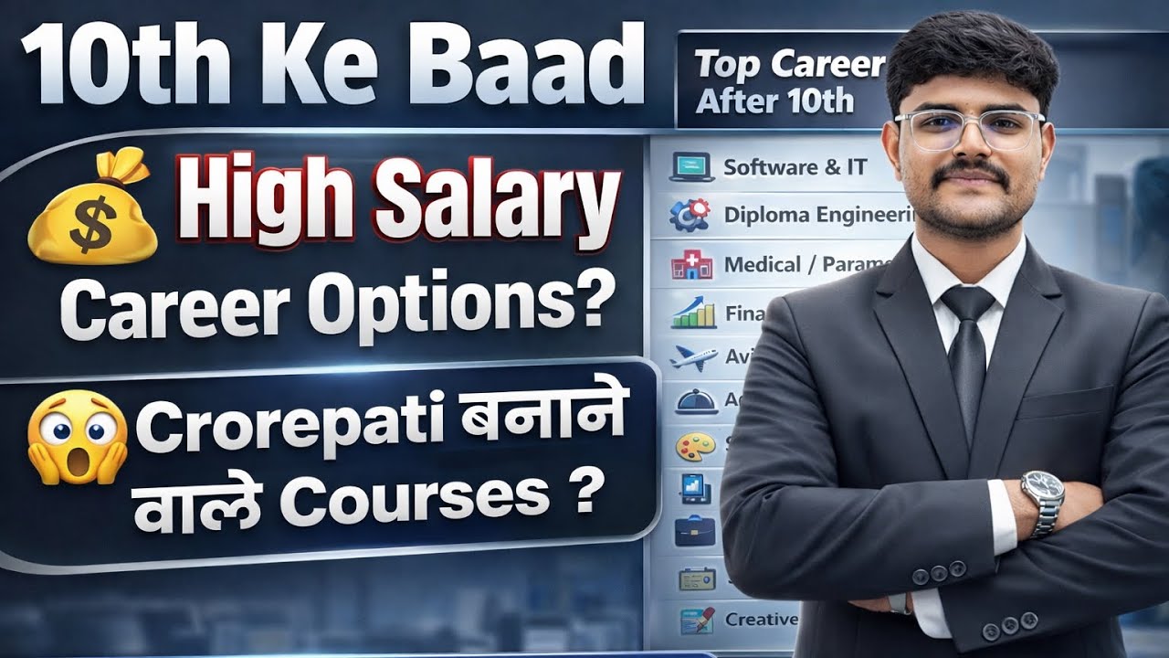 10th Ke Baad Best Career Options 🔥 High Salary Courses! कोन्सा कोर्स ले ?