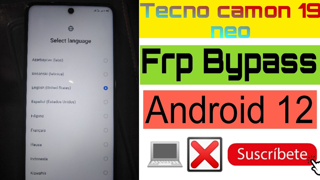 tenco camon 19 neo |Frp Bypass latest working |android 12 #frpbypass2023