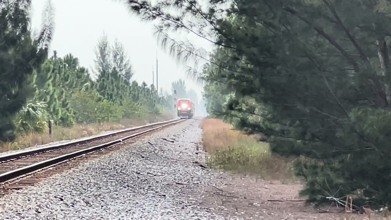 Amtrak Silver Meteor Crossing Aviation ROad In Palm Beach COunty