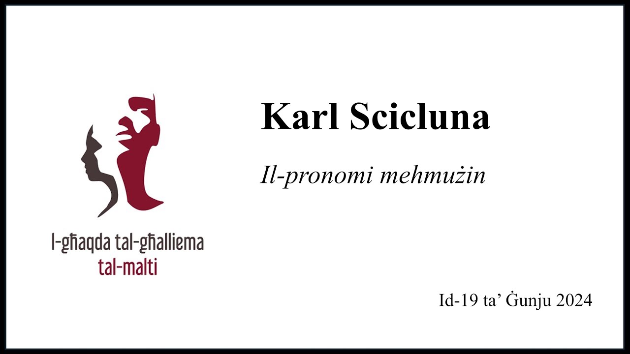 Il-pronomi mehmużin