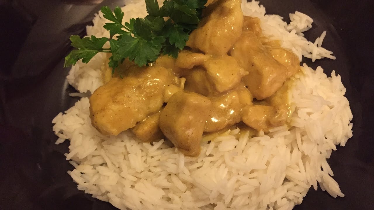 POLLO AL CURRY CON RISO BASMATI