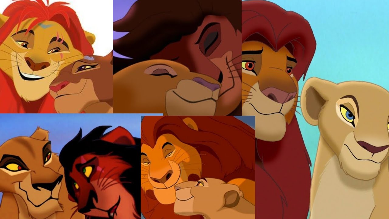 KION E RANI,KOVU E KIARA,SIMBA E NALA,SCAR E ZIRA E MUFASA E SARABI