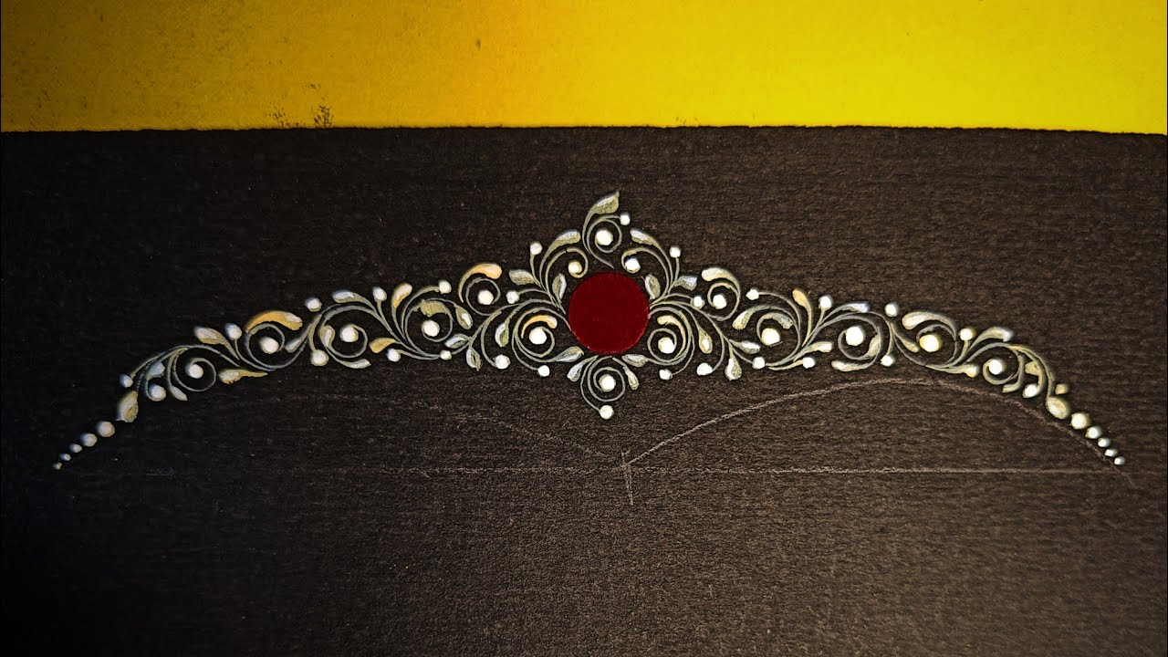 Simple bridal Kolka design//easy stroke diye kivabe design krbe dekhe nao 🥰🥰