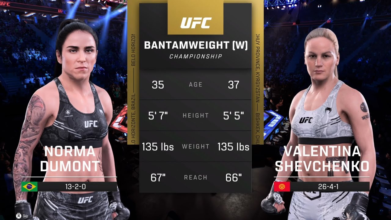 EA Sports UFC 5 Gameplay Norma Dumont vs Valentina Shevchenko