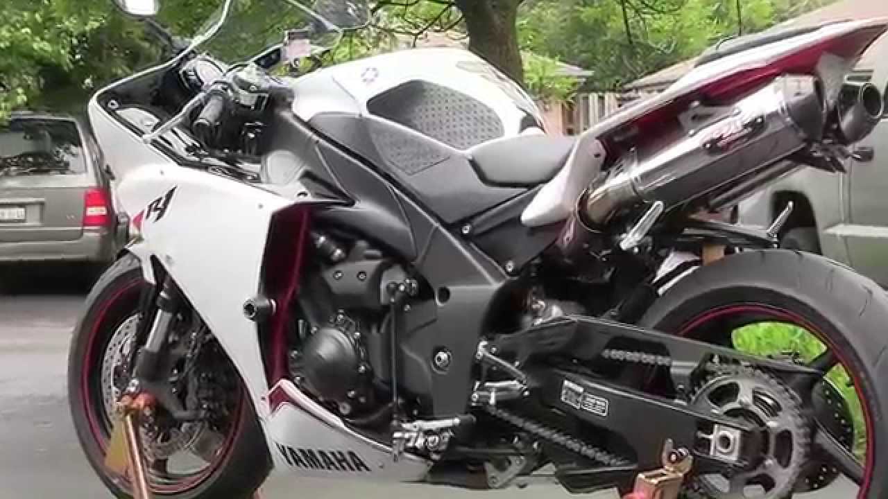 2012 White Yamaha YZF-R1 Walkaround - Stainless Steel Yoshimura Exhaust - Yamaha R1 Walk Around