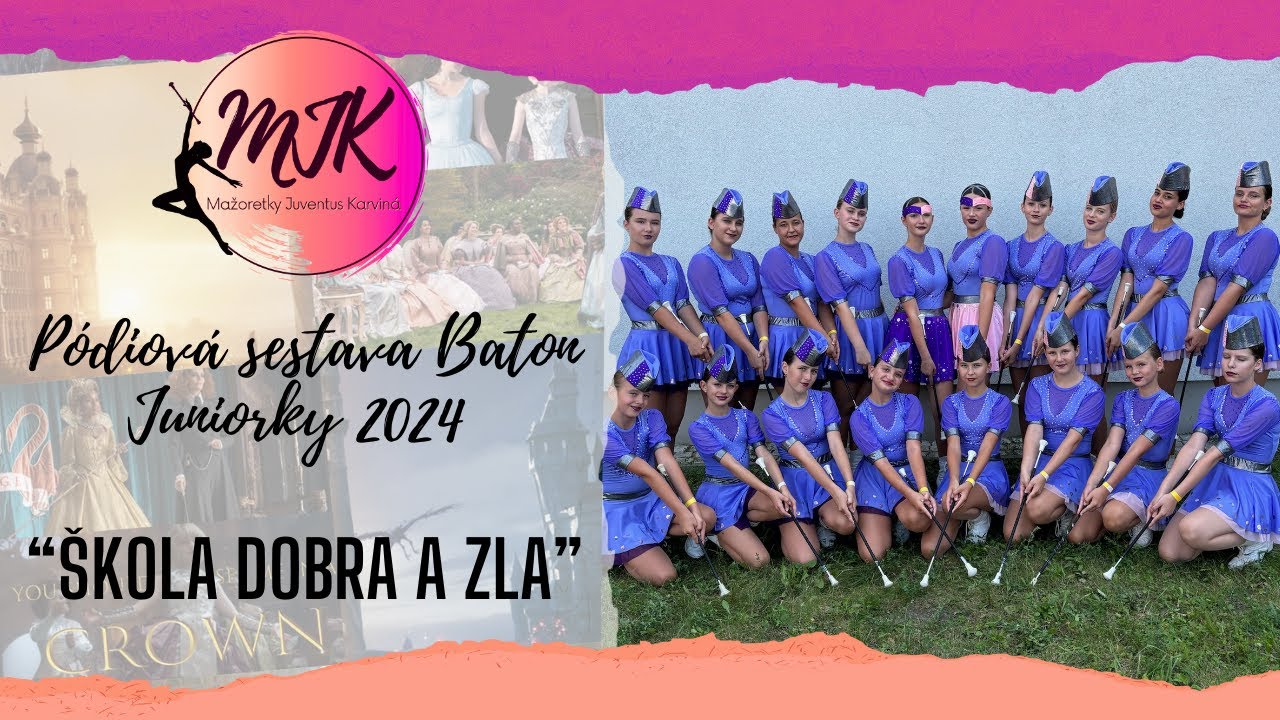 Mažoretky Juventus Karviná - pódiová sestava baton juniorky 2024 - I. VICEMISTRYNĚ SVĚTA