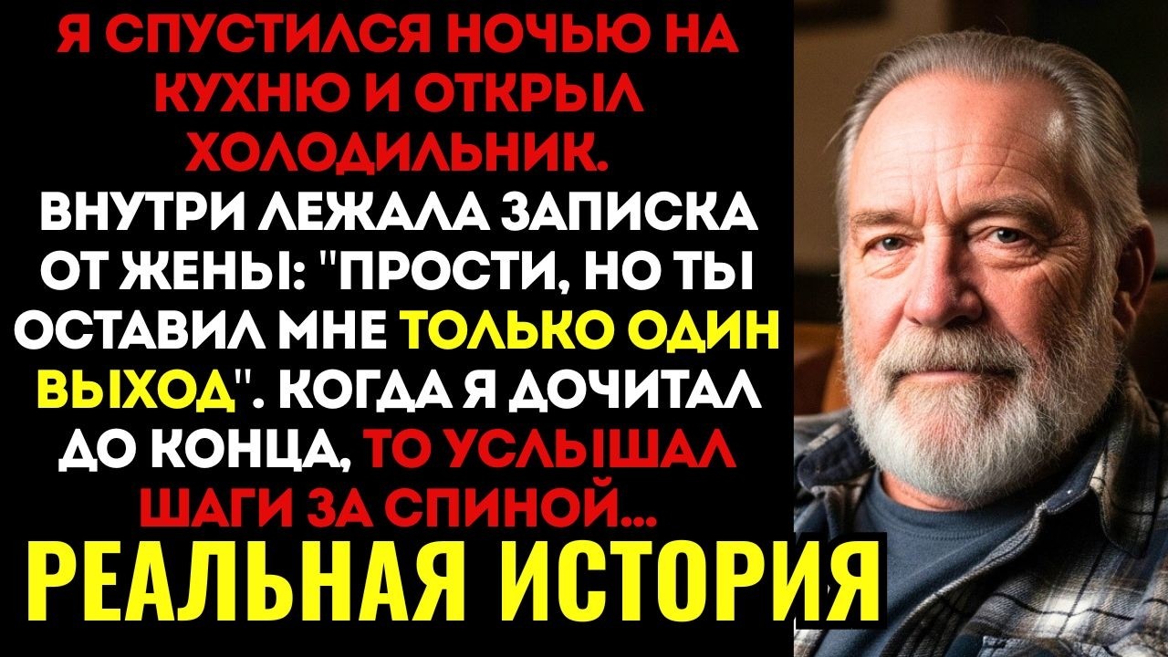 Я ОТКРЫЛ ХОЛОДИЛЬНИК ночью и нашёл там ЗАПИСКУ от жены. Когда прочитал последнюю строчку...