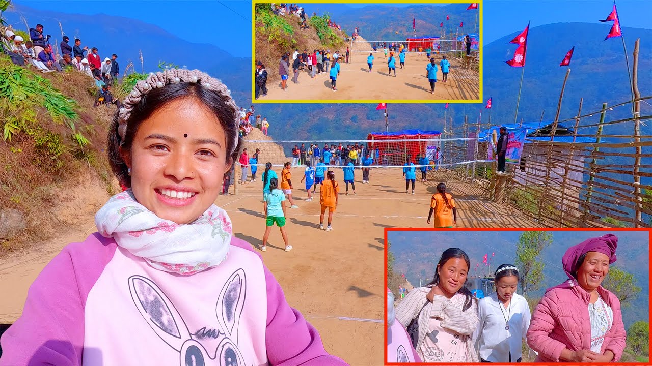today, we went to see volleyball match in our village || sumnima Rai ||@diwaaz