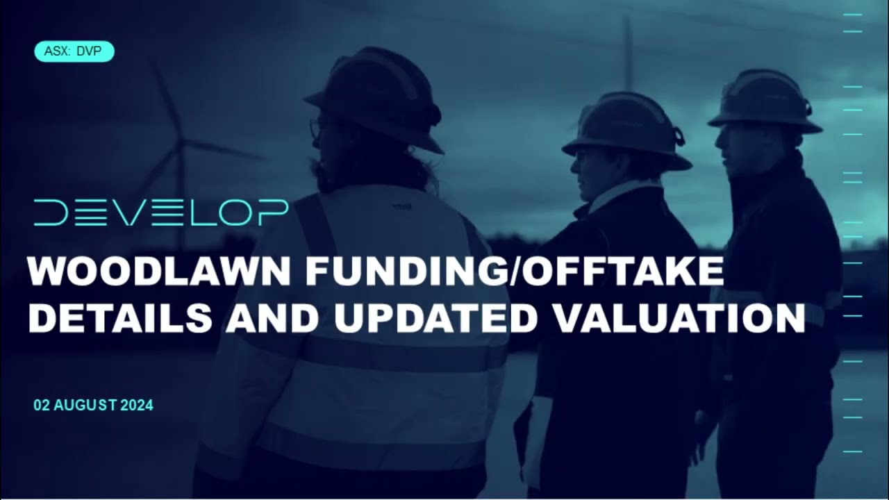 Develop (ASX: DVP) - Update from Managing Director Bill Beament