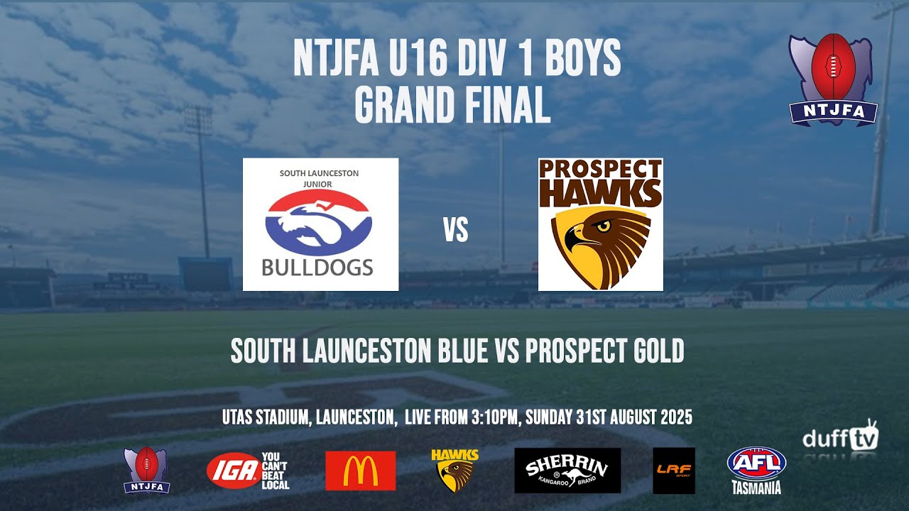 South Launceston Blue vs Prospect Gold | U16 Div 1 Boys Grand Final 2025