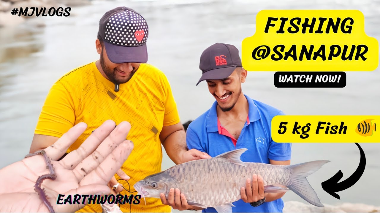 How We Caught 5 kg Fish At Sanapur 😱😱|| Exploring Sanapur By MJVLOGS #fishing