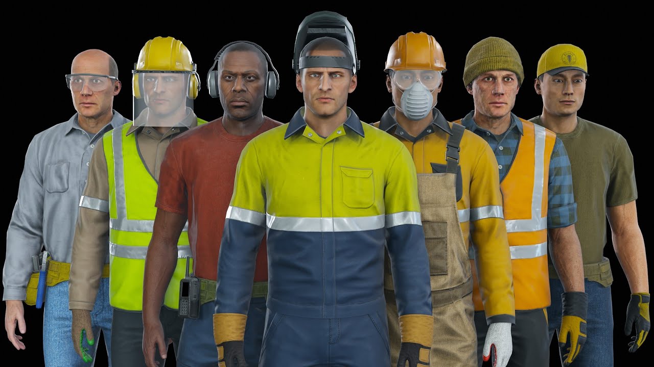 Unity - Workers Modular Character