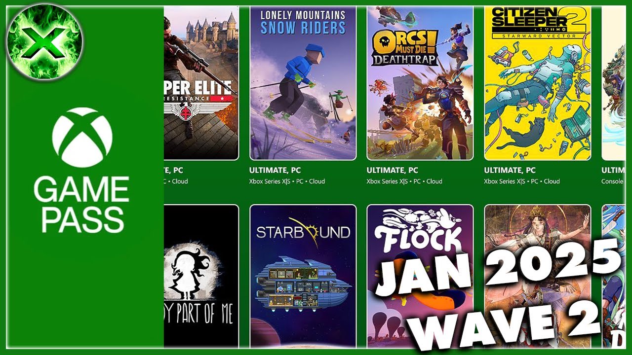 Game Pass January 2025 Wave 1 Games Announced