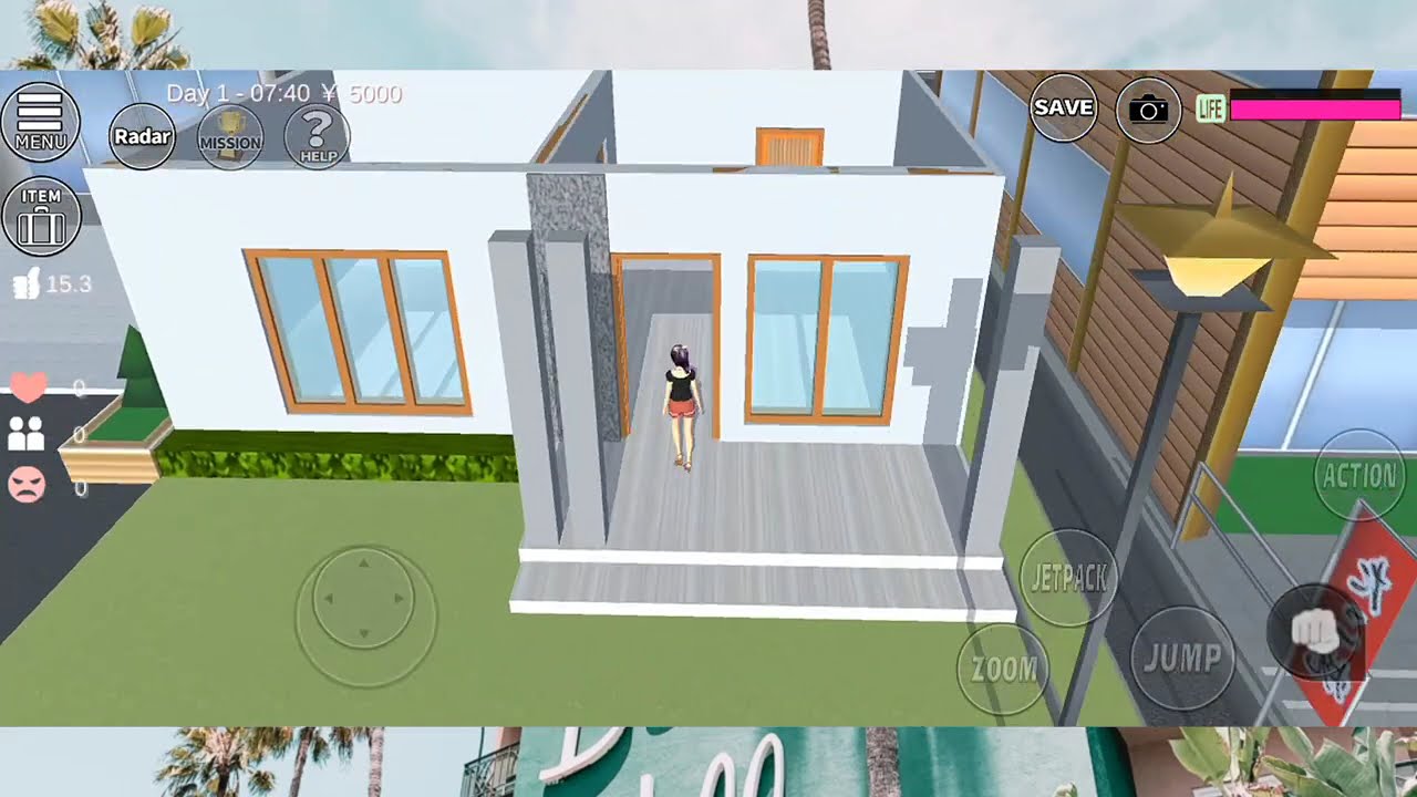 Cara buat rumah 1 kamar SAKURA SCHOOL SIMULATOR TUTORIAL 