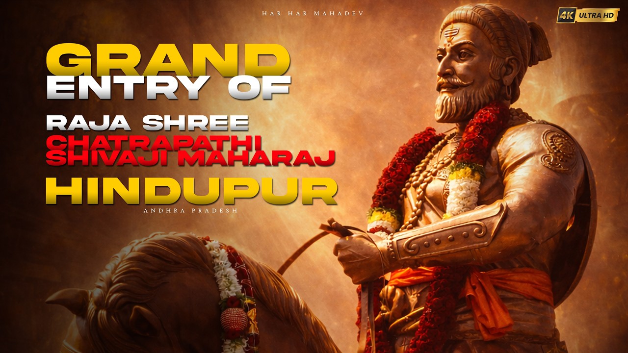 The arrival of Chatrapathi Shivaji Maharaj Hindupur #shivajimaharaj #hindupur #harharmahadev #shiva
