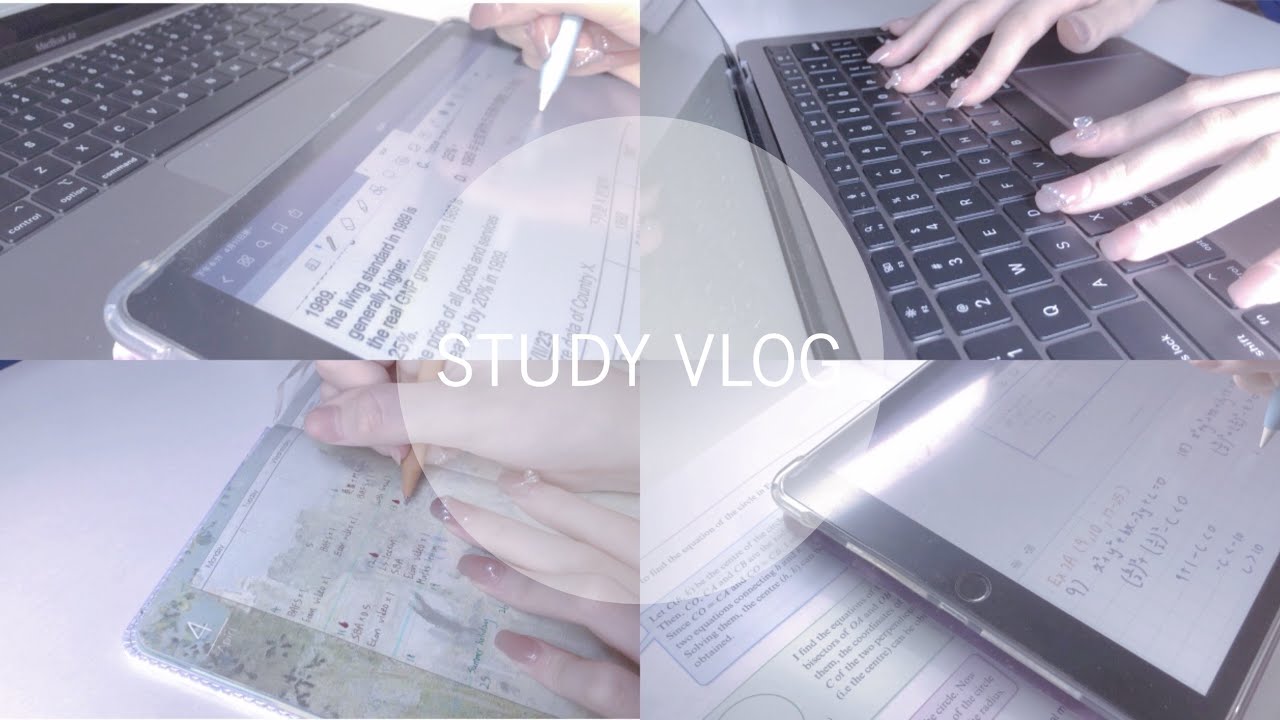 𝗦𝘁𝘂𝗱𝘆 𝗩𝗹𝗼𝗴｜香港中學生日常ఌ｜ipad做題//預備考試//學習｜🫧
