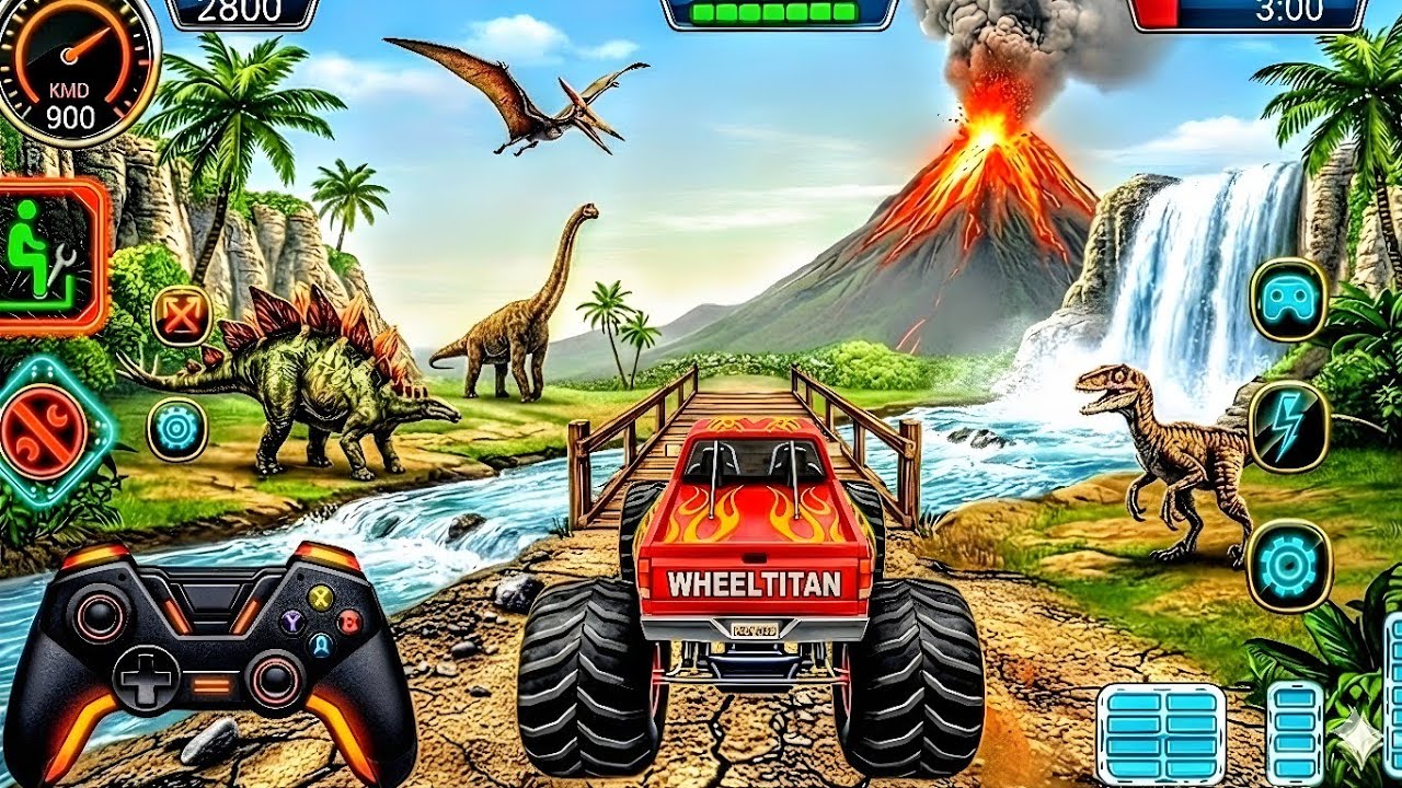 Mega Ramp Challenge! 🤯 Super Crazy GT Monster Truck Racing Stunts | Android Gameplay