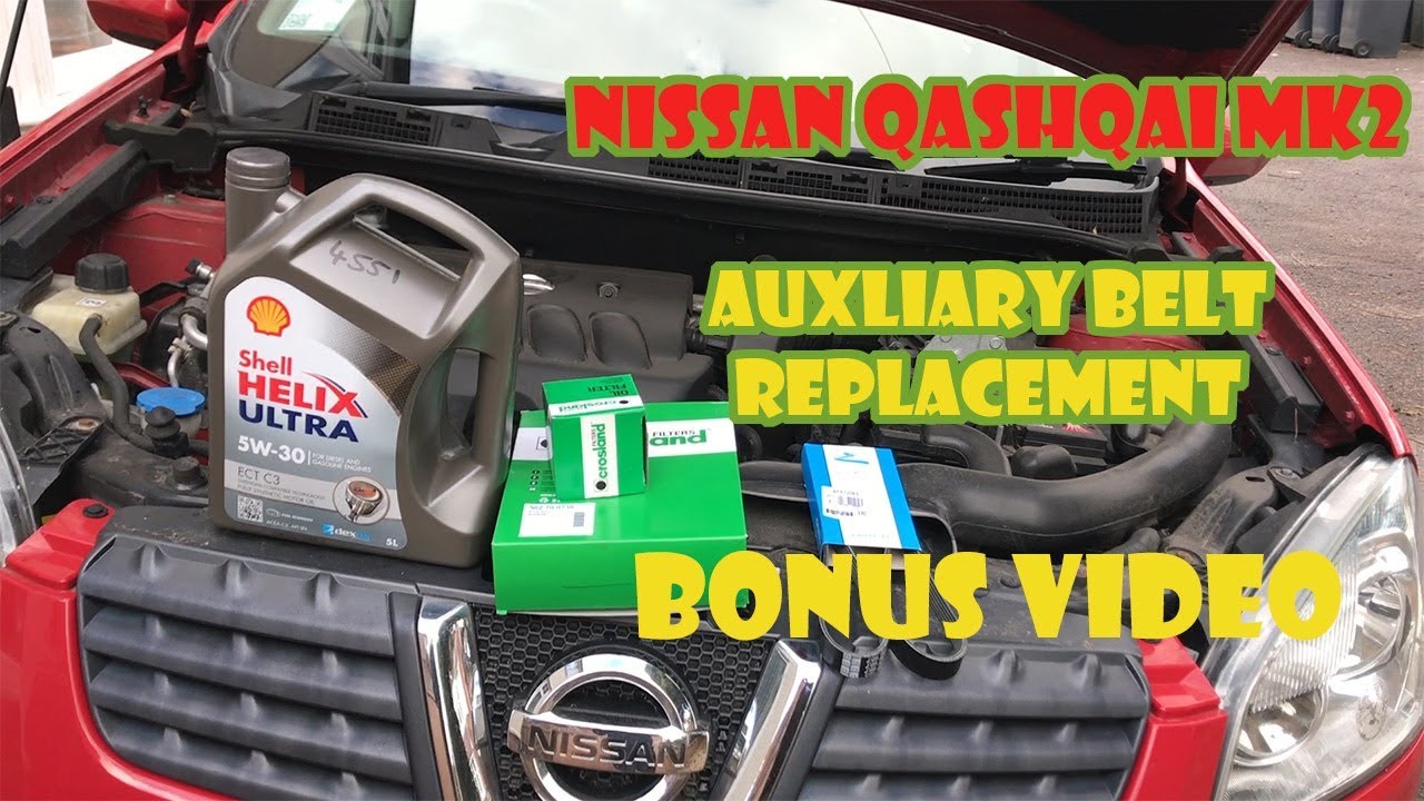 Nissan Qashqai Auxiliary Belt Replacement