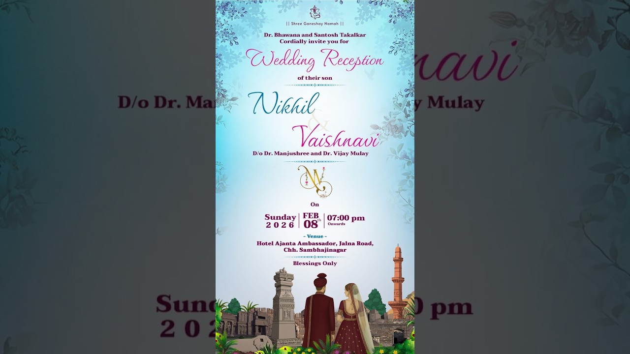 Welcome to the Engagement Ceremony NIKHIL & VAISHNAVI
