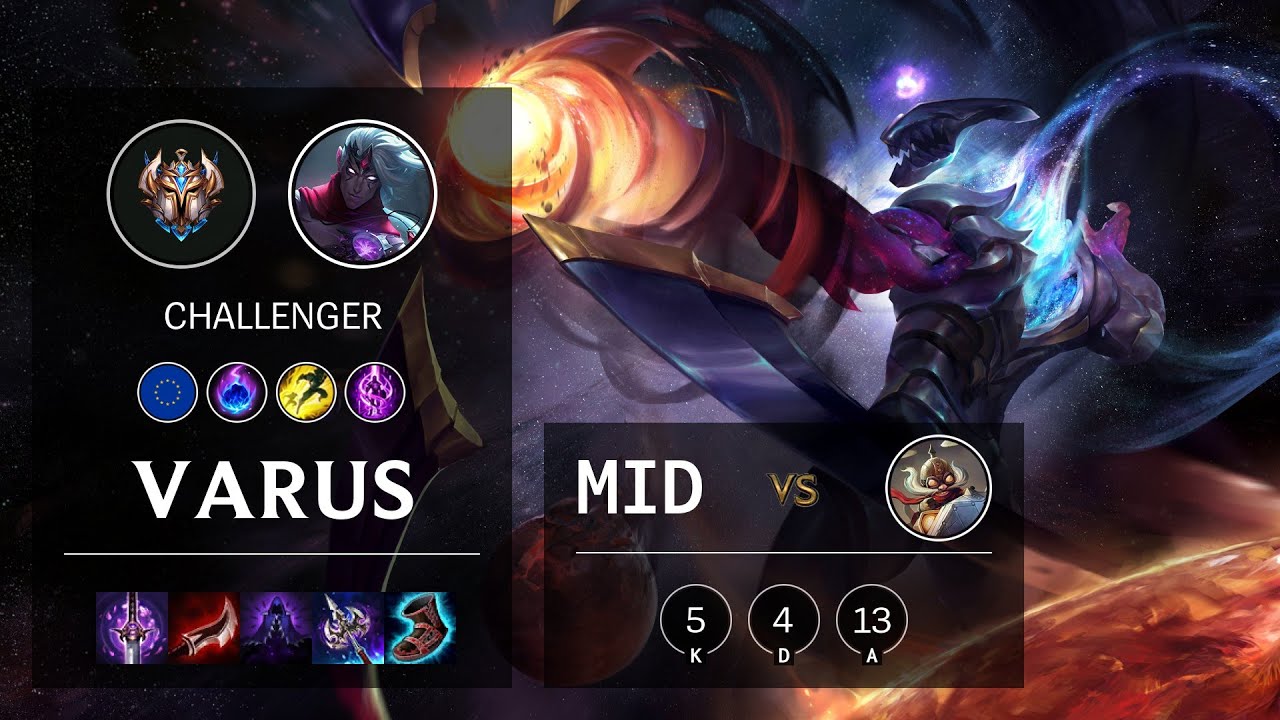 Varus Mid vs Corki - EUW Challenger Patch 10.15