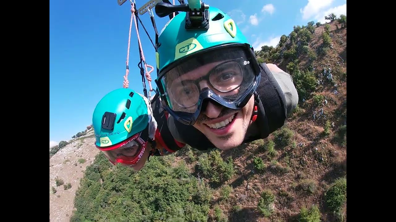 Volo dell'Angelo Rocca Massima - Flying in the Sky - World's Longest and Faster Zipline!!!