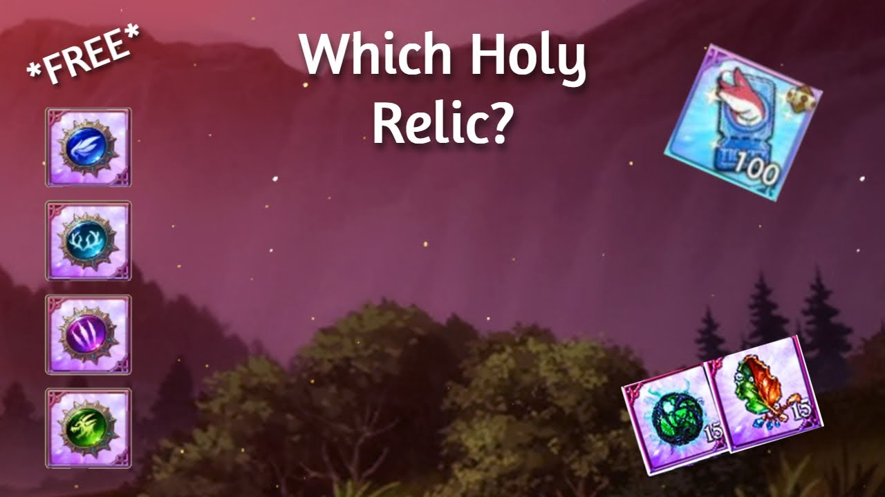 Which *FREE* Holy Relic Should you Choose? 7DS Grand Cross
