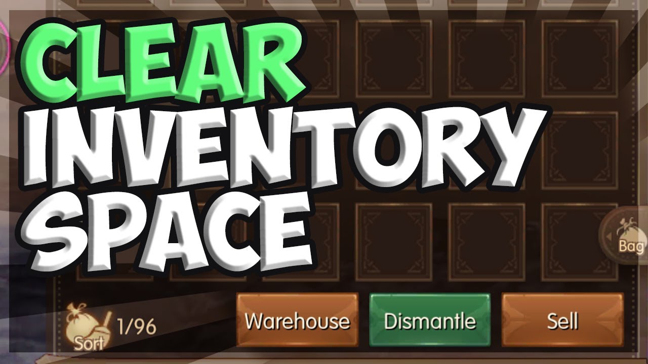 Clearing Inventory Space in World of Kings!