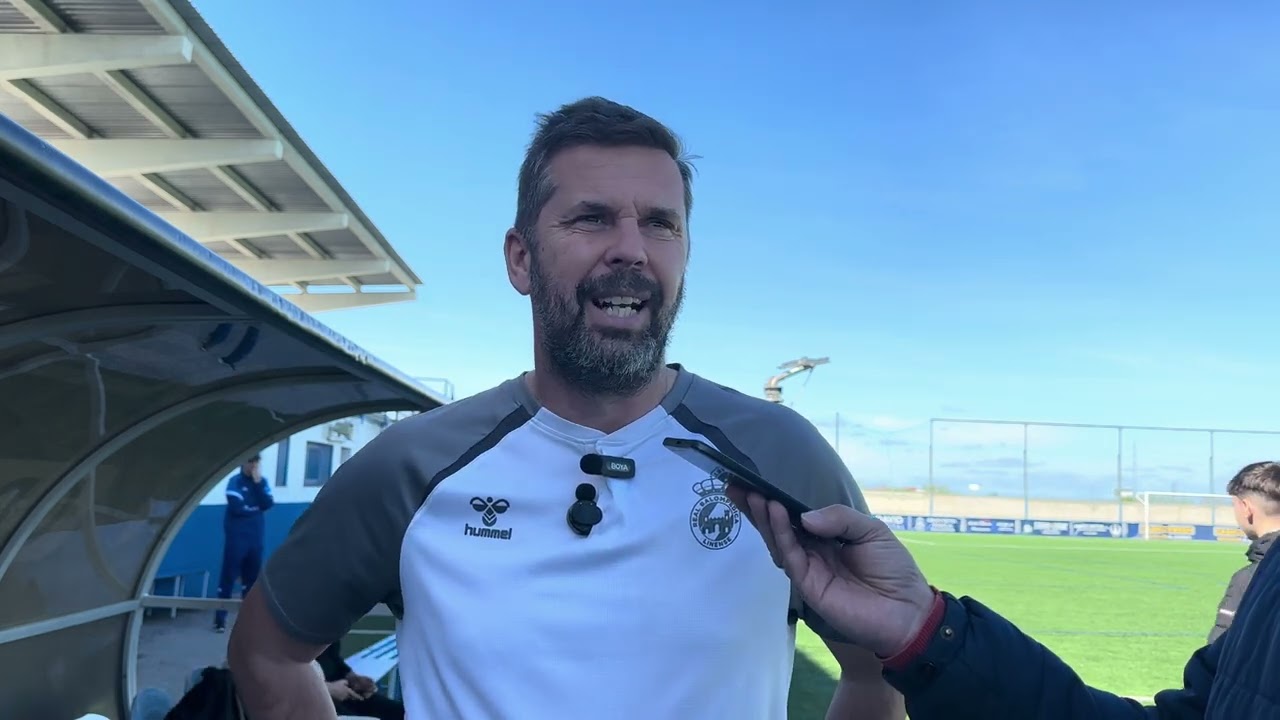 David Sánchez, RB Linense. Postpartido 
