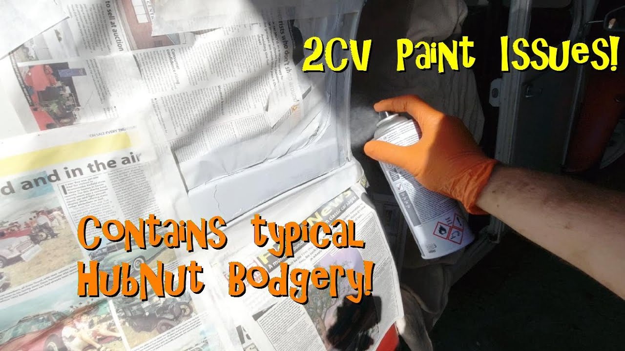 2CV Unexpected Paint Issues - contains typical HubNut bodgery...