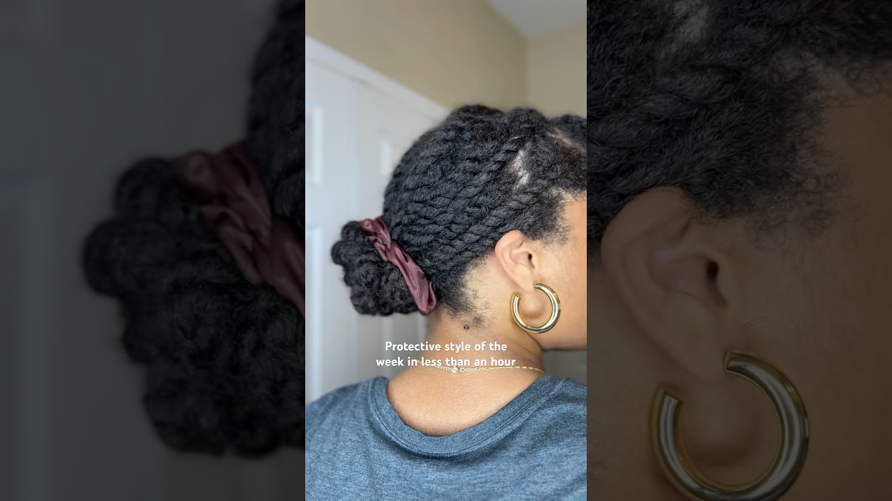 NATURAL HAIRSTYLES FOR BLACK WOMEN | CHUNKY TWIST TUTORIAL