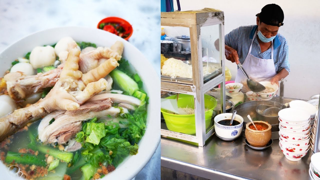 Penang Street Food Cintra Street Old Hen Koay Teow Soup 日本横街Uncle粿条汤老母鸡好味道