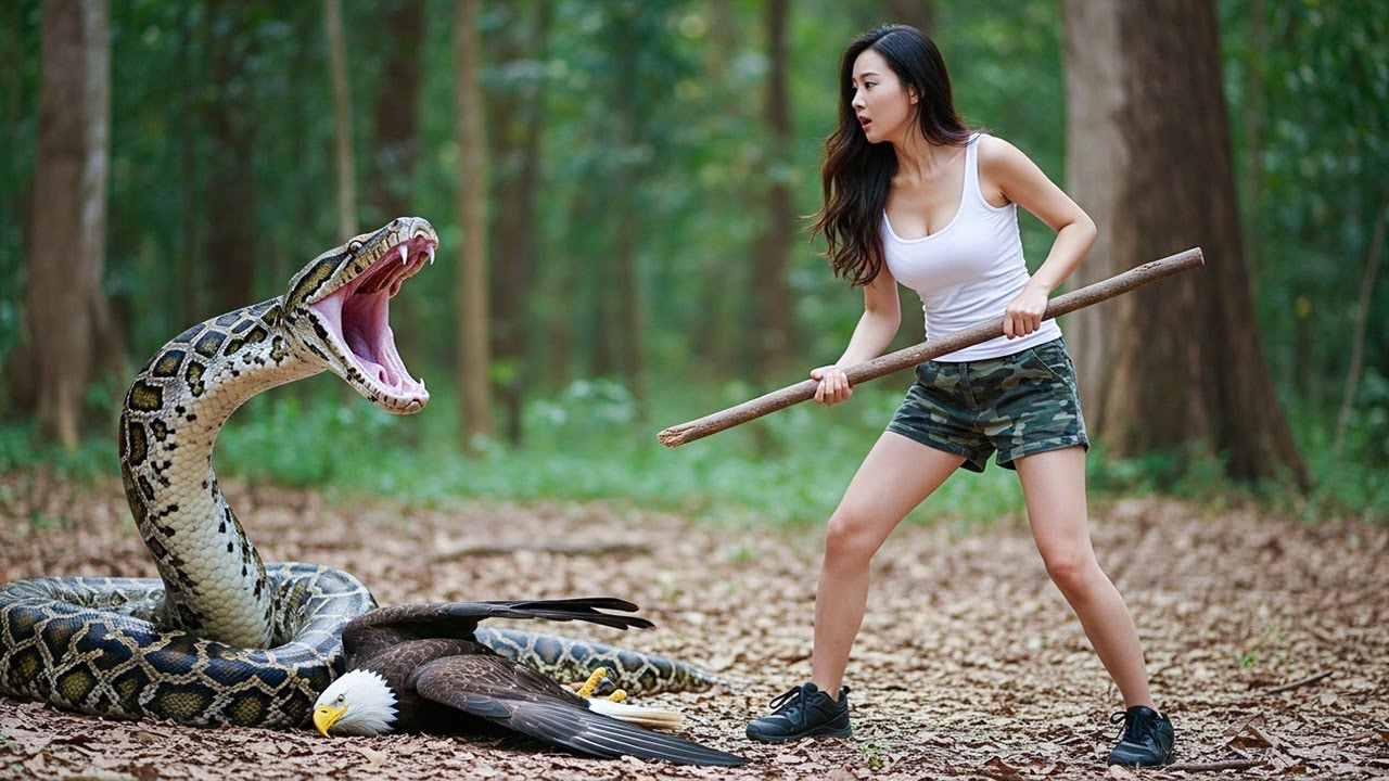 Rescue Animal: Saving an Eagle from a Giant Snake While Surviving Alone