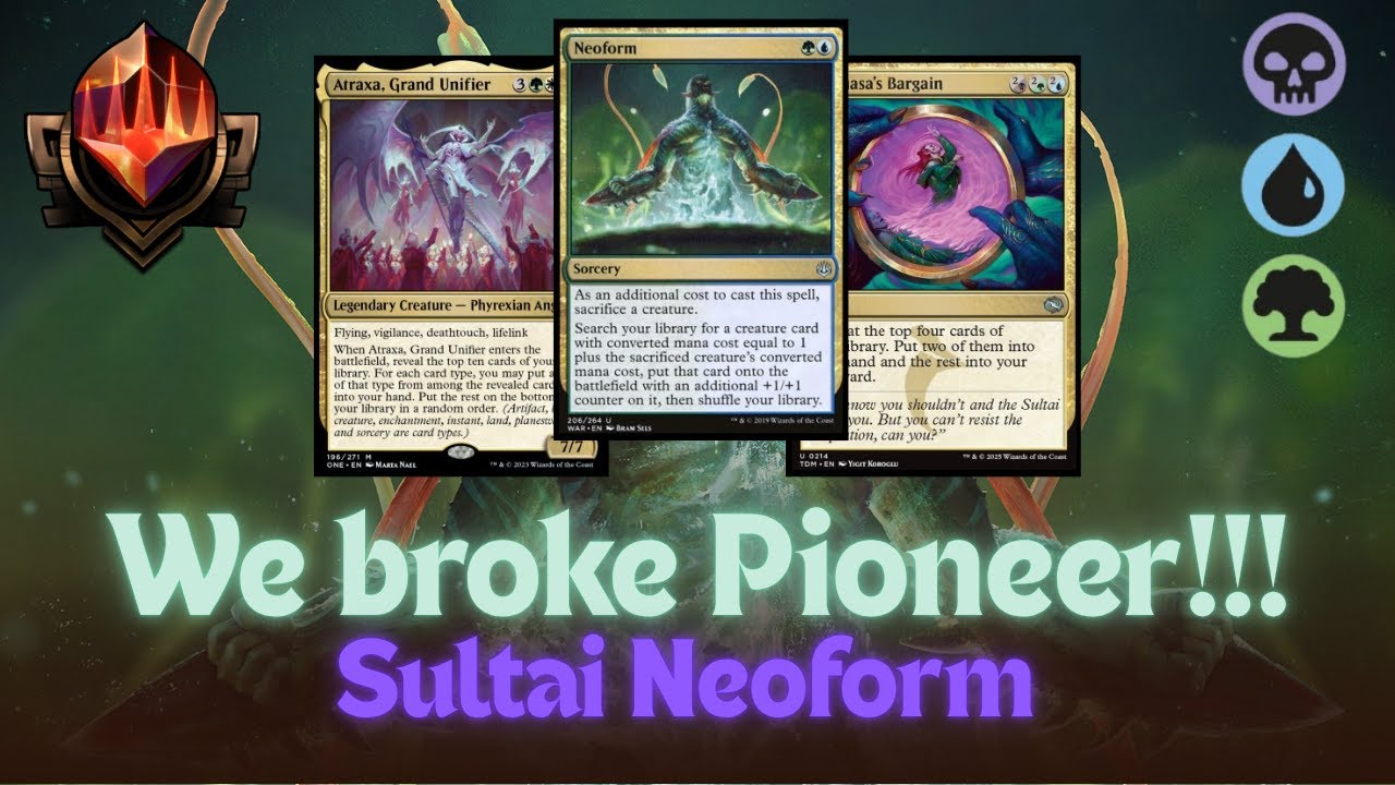 Destroying Top Tier Mythic with this Brew!!! │Sultai Neoform Bo3 Pioneer Mtg Arena