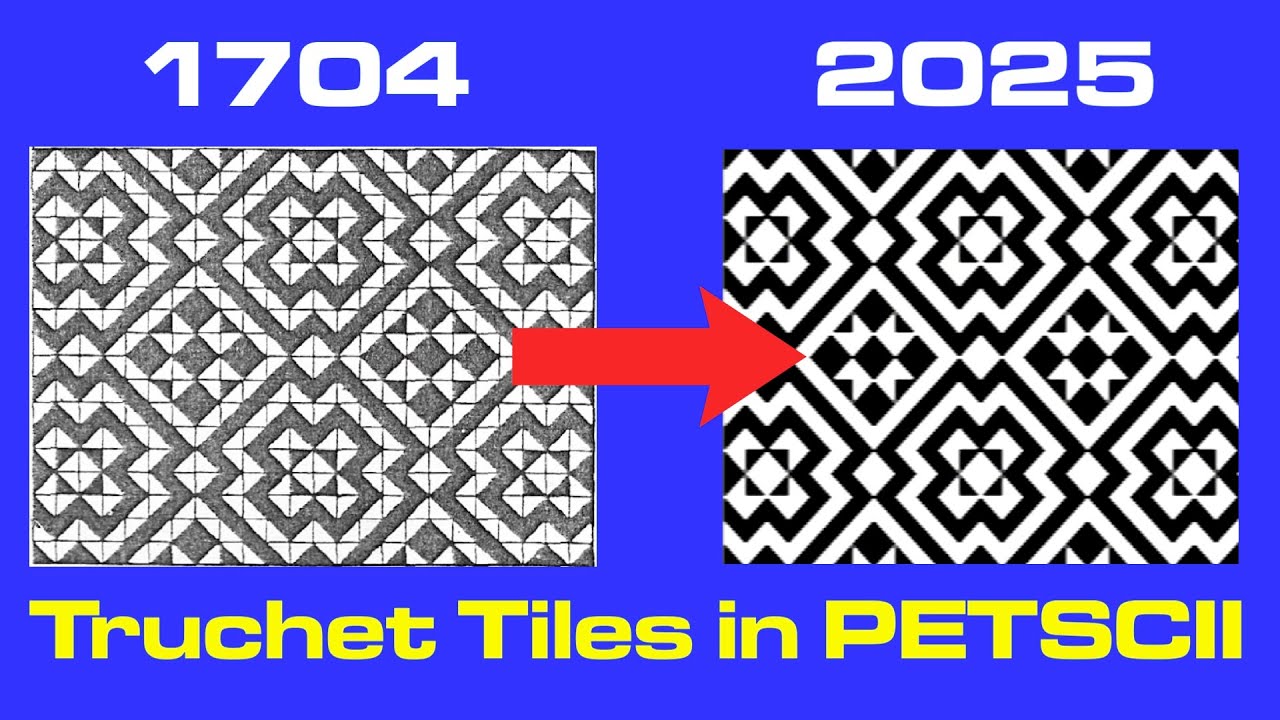 Truchet Tiles in PETSCII: Commodore 64