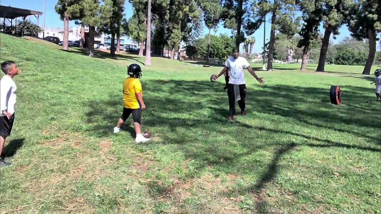 Chargers 9u throwing workout 