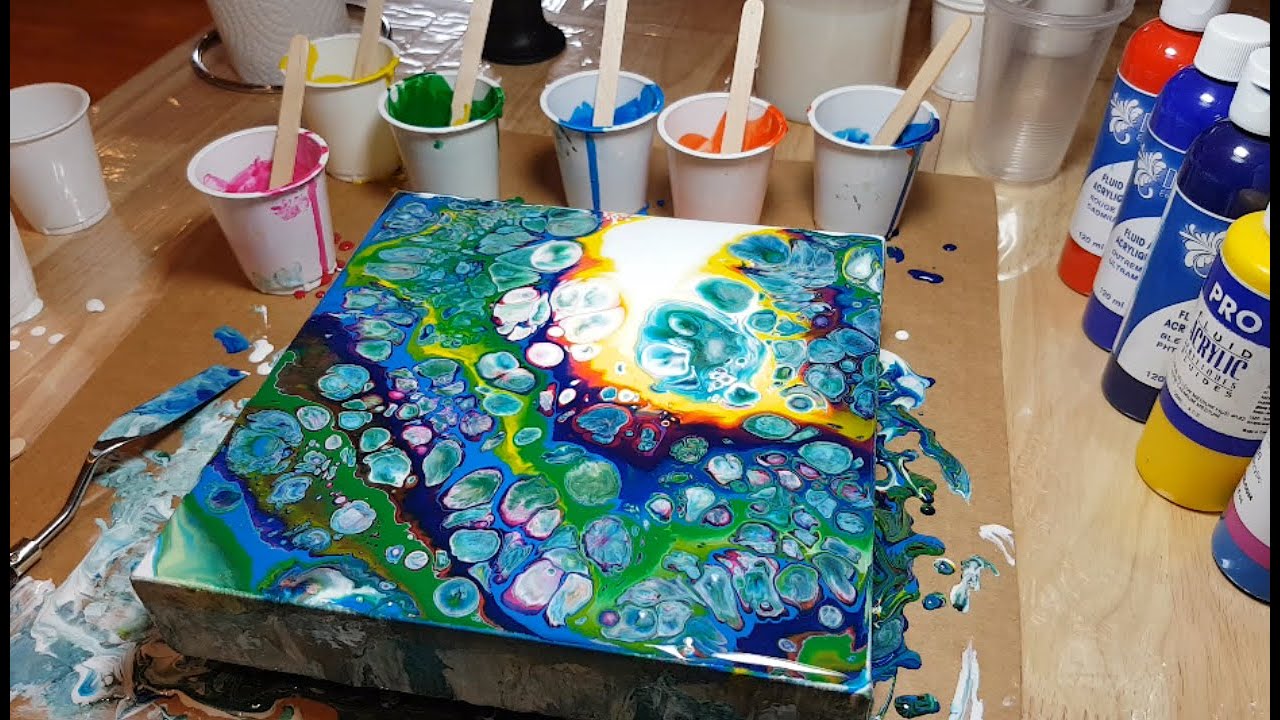 Technique pouring, cellules, coulage, par julie Lafaille -  Des idées plein la tête