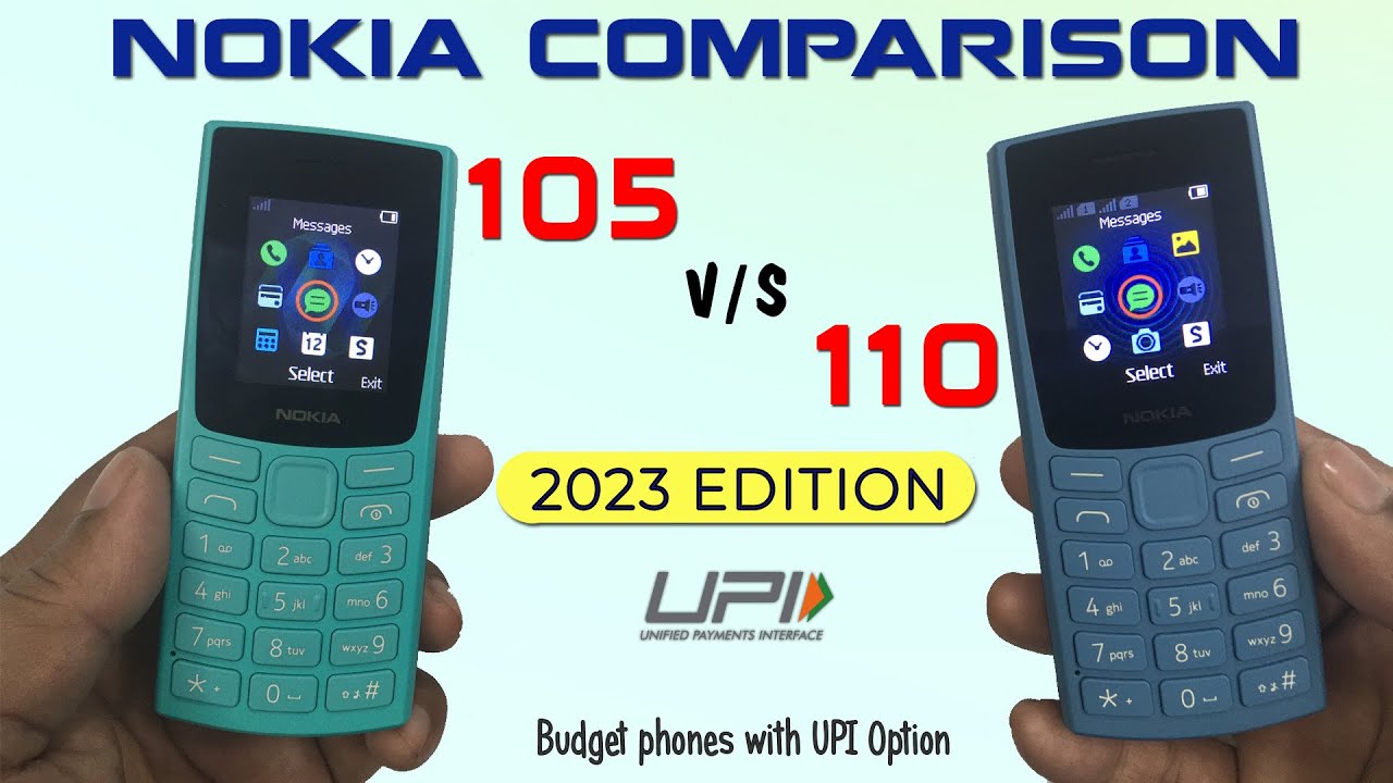 Nokia 105 2023 vs Nokia 110 2023 | Nokia Phone Comparison