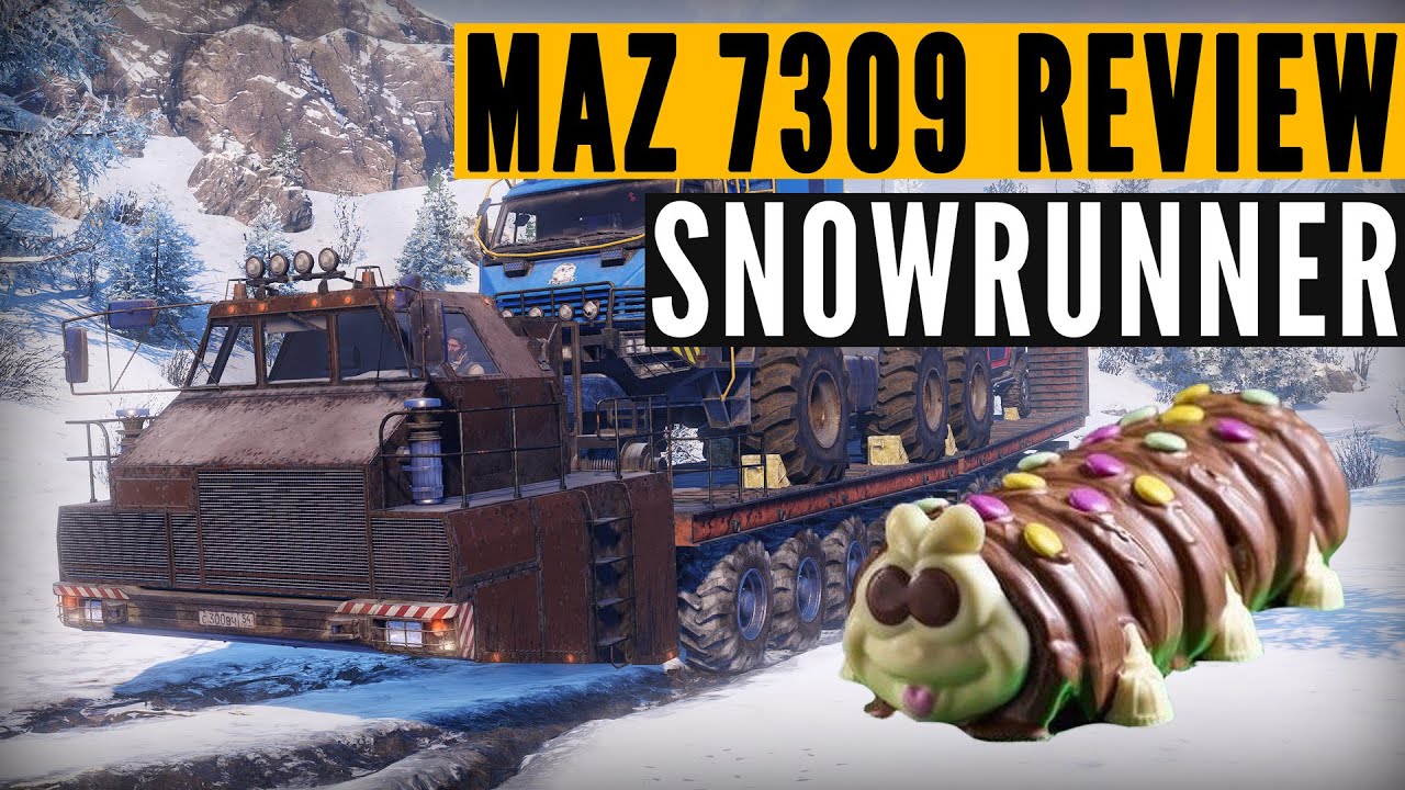 SnowRunner MAZ 7907 mod review: Colin the Caterpillar (4K 60FPS)