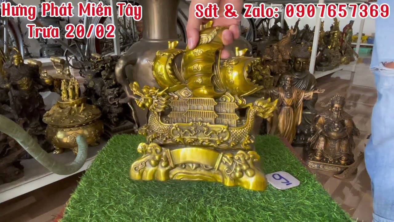 🔴🔴Hai Tượng Tài Địa _ Ngũ Lộ Thần Tài _ Tượng Quản Gia _ Tượng Quan Công _ Ông Thần Tiền. Trưa 20/02