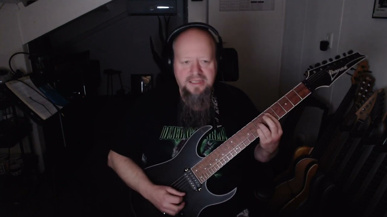 Testing my new Ibanez RG7420, great 7string guitar!