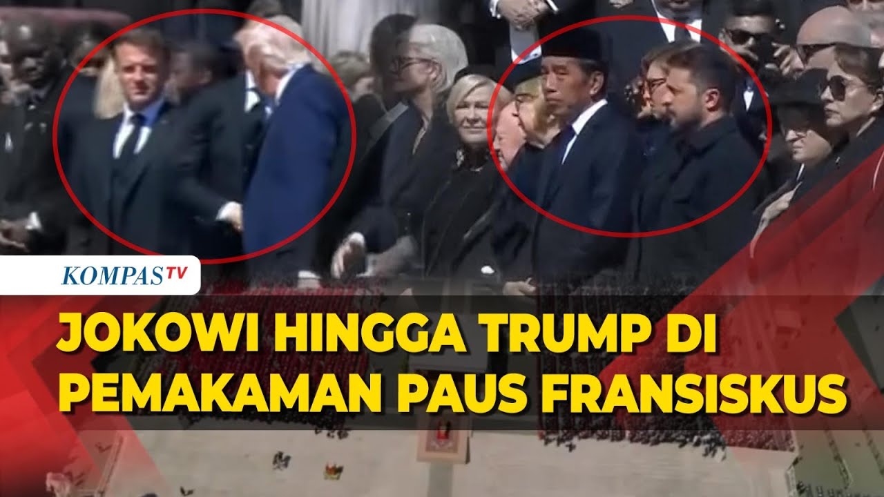Jokowi, Trump, hingga Macron Ikuti Upacara Penghormatan Terakhir Paus Fransiskus