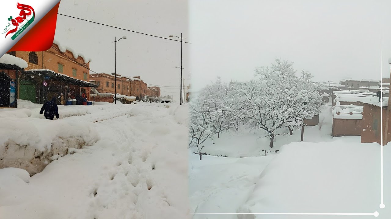 الثلوج تحاصر مئات الأسر بنواحي ورزازات وشاب يوجه نداء استغاثة للجهات المعنية لفك العزلة عن الساكنة