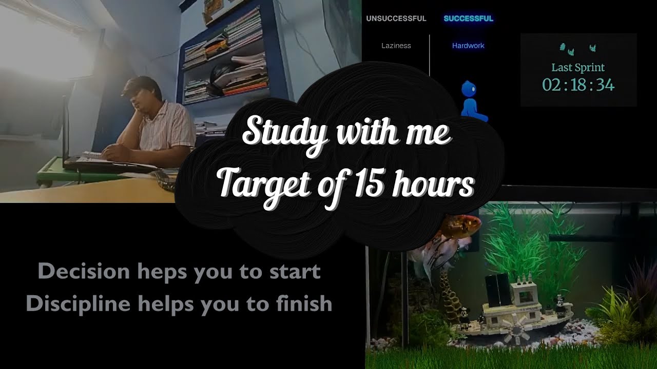 LIVE Session 1| Study with me |21st  December 2025 | Target of 15 hours |
