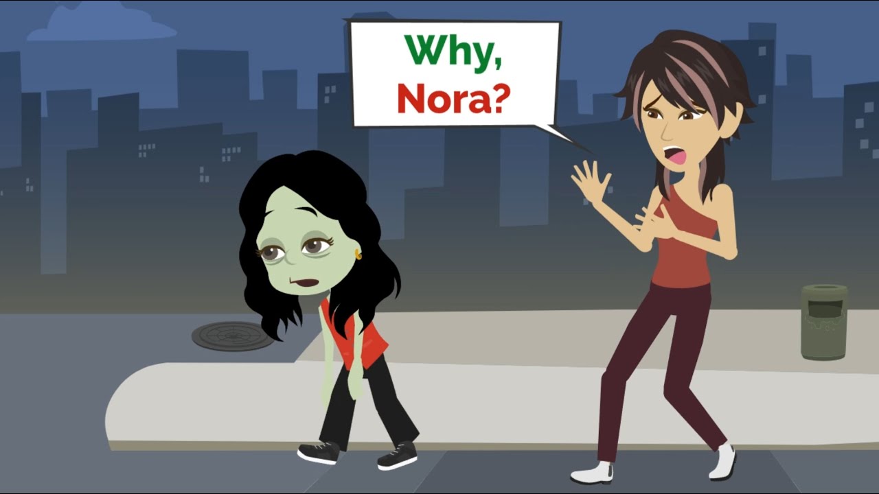 Nora is a ROBLOX ZOMBIE | Easy English conversation practice | Nora English