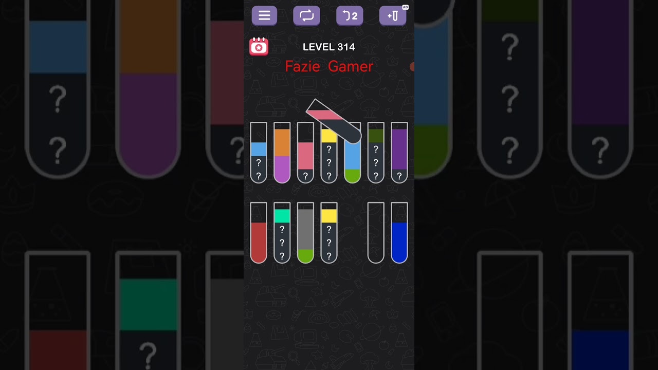 Water Sort Puzzle Sort Color Level 314