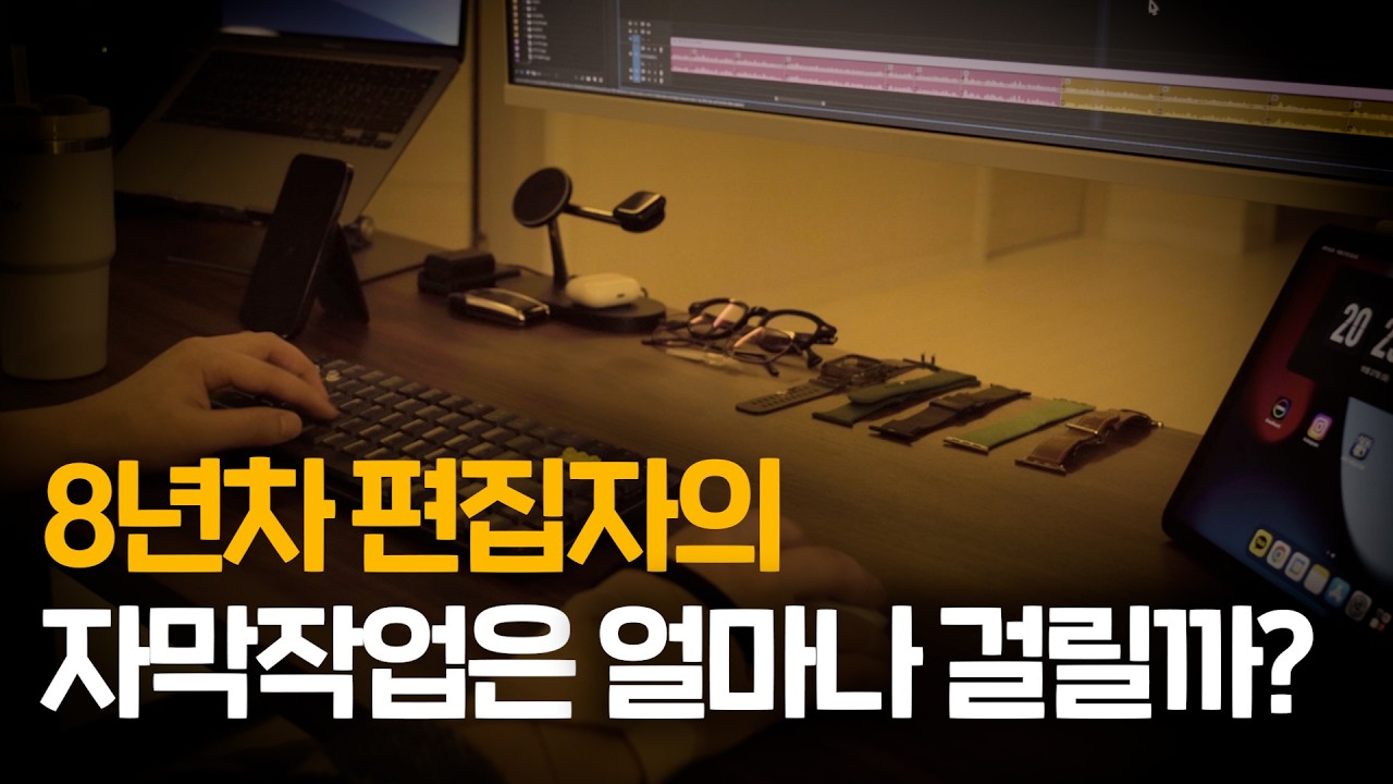 직접 작업해 보았습니다 | 자막 편집이 오래걸리는 이유 | 편집 빠르게 하는 꿀팁